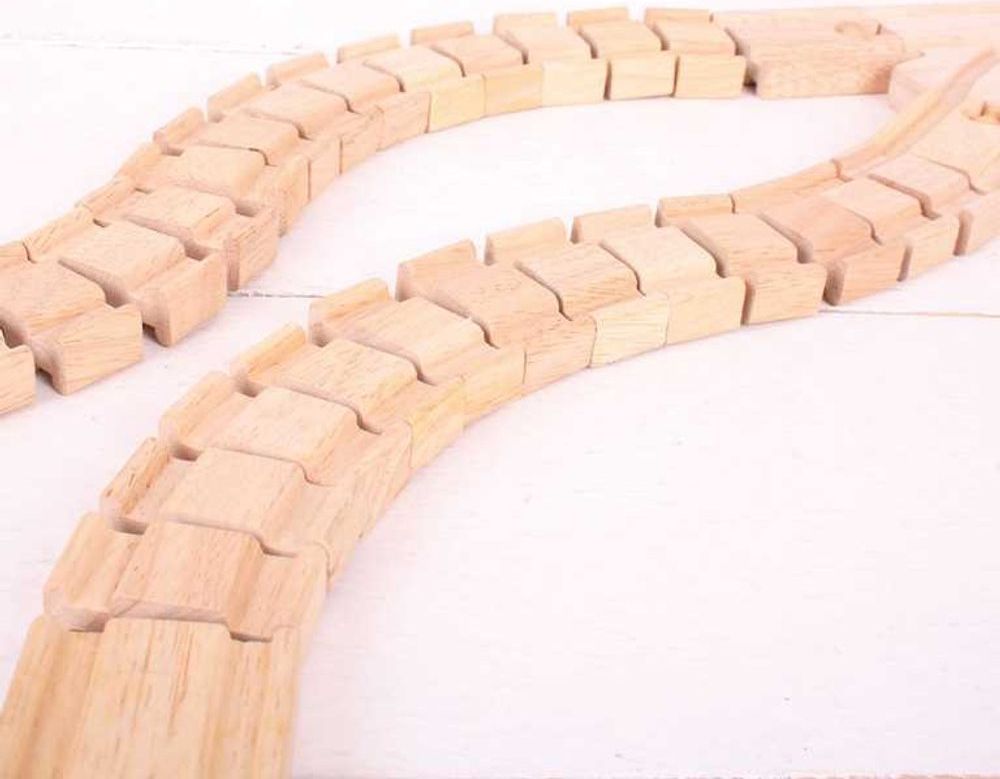 Bigjigs Rail Ohebná kolej 2 kusy - obrázek 2