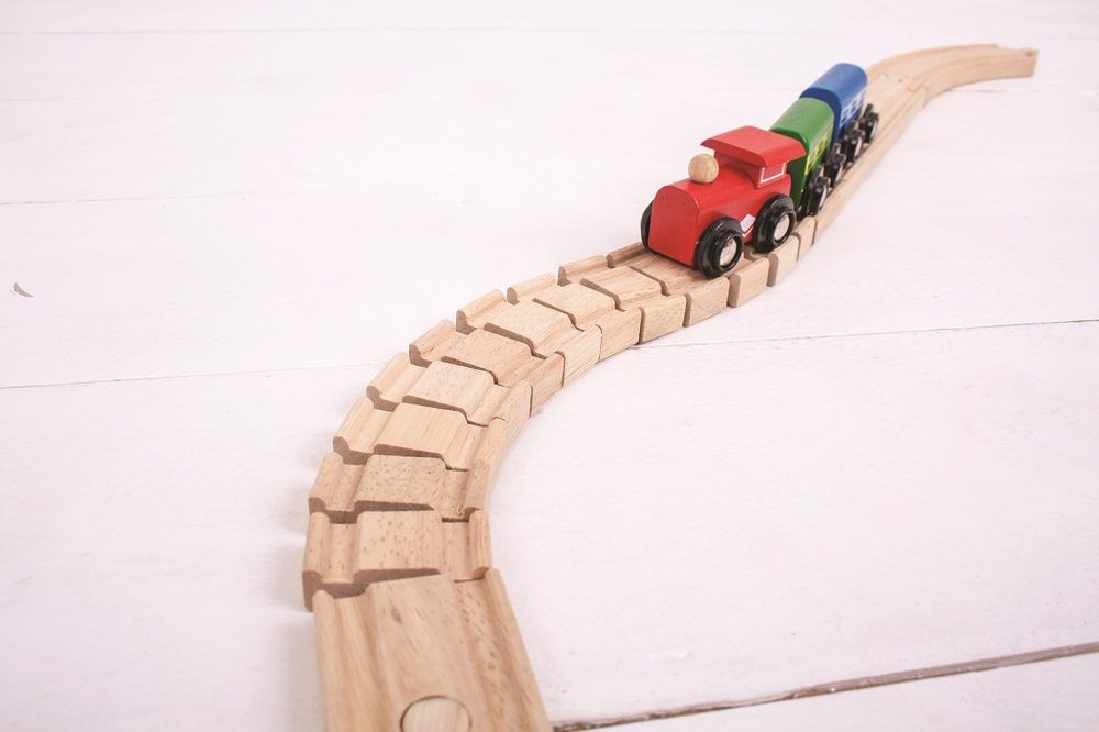 Bigjigs Rail Ohebná kolej 2 kusy - obrázek 4