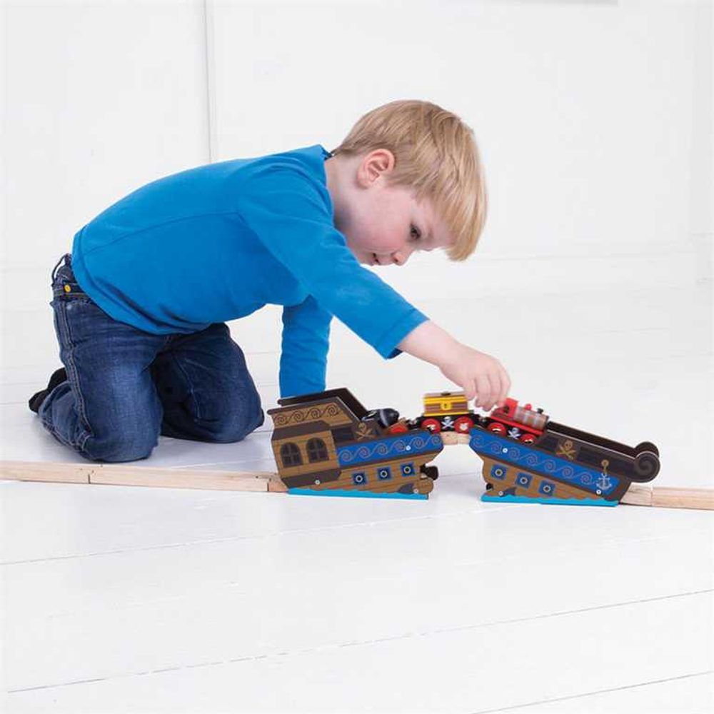 Bigjigs Rail Most vrak lodi - obrázek 3