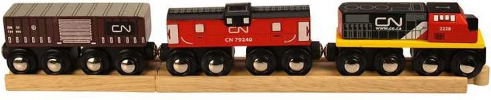 Bigjigs Rail Bigjigs Rall CN nákladní vlak + koleje - obrázek 1