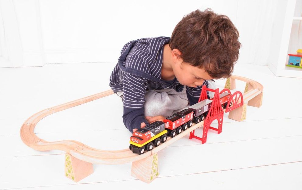 Bigjigs Rail Bigjigs Rall CN nákladní vlak + koleje - obrázek 6
