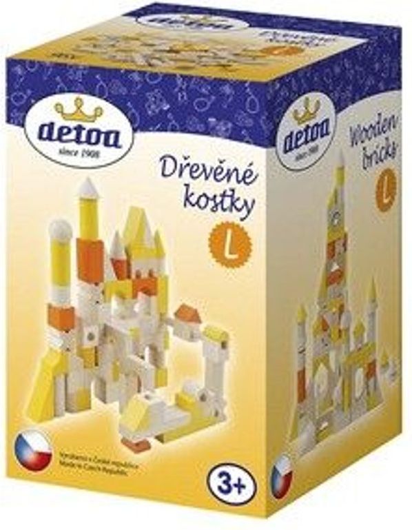 Detoa Dřevěné kostky L 96 dílků poškozený obal - obrázek 2