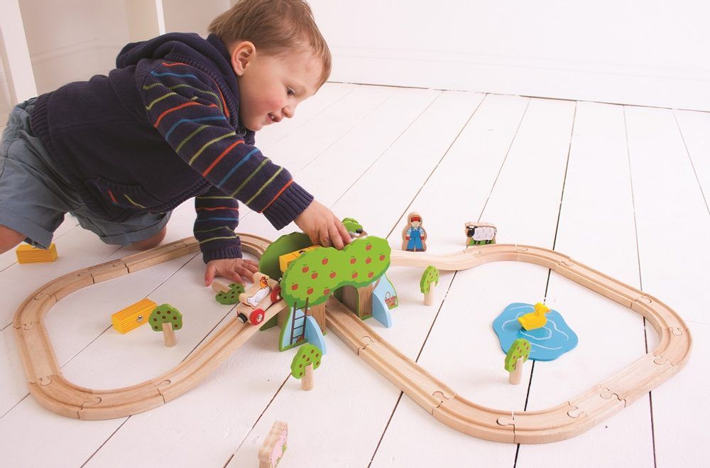 Bigjigs Rail Dřevěná vláčkodráha farma - obrázek 5