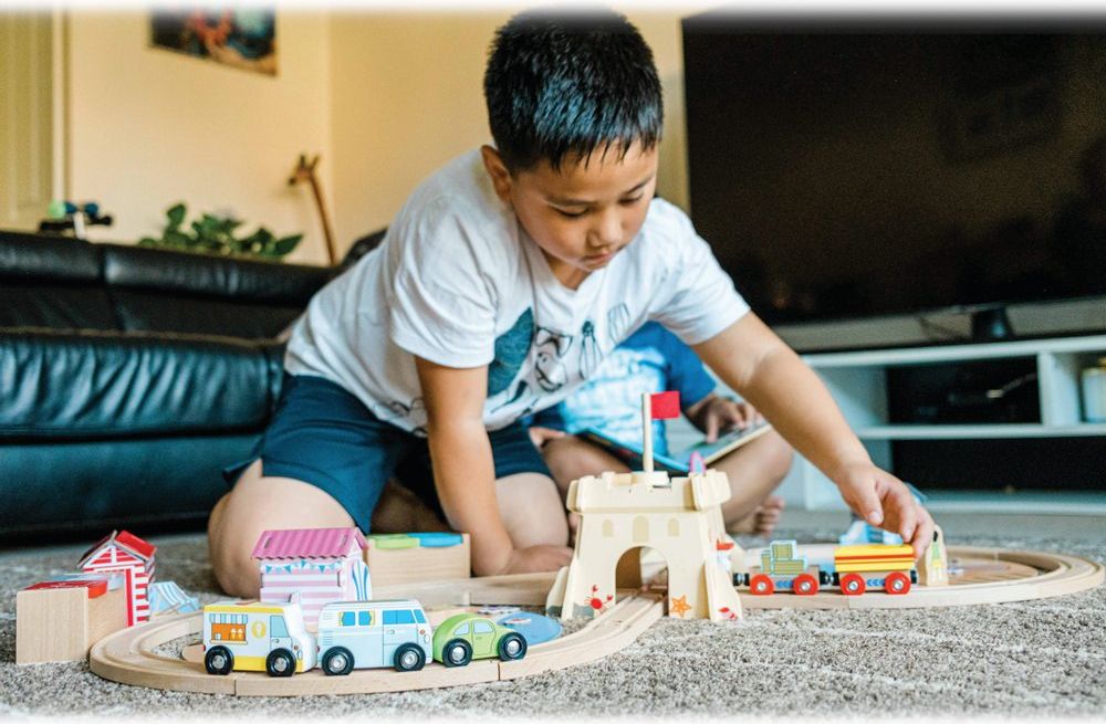Bigjigs Rail Dřevěná vláčkodráha Úklid pobřeží 70 dílů - obrázek 6