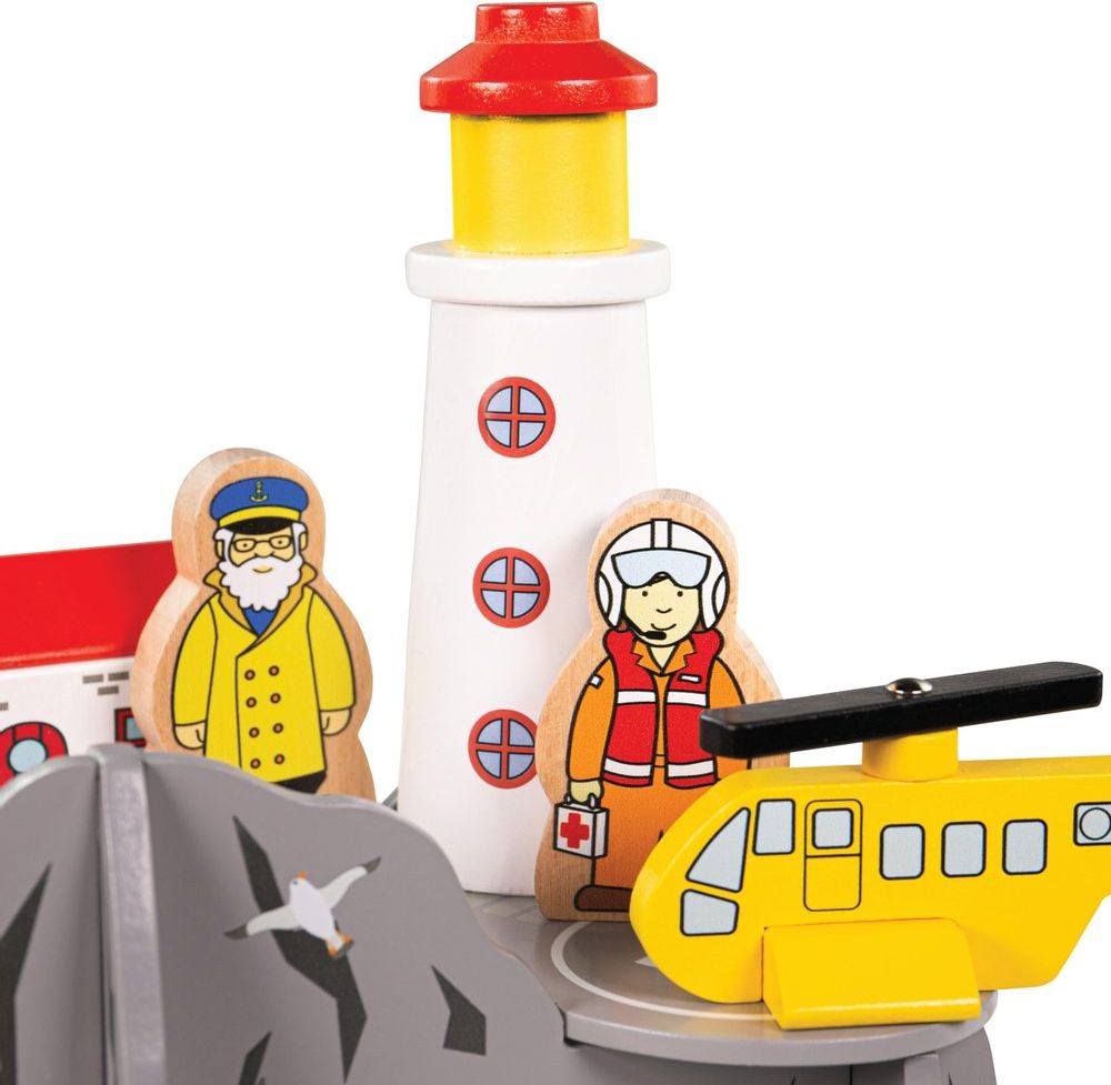 Bigjigs Rail Tunel s majákem a heliportem - obrázek 8