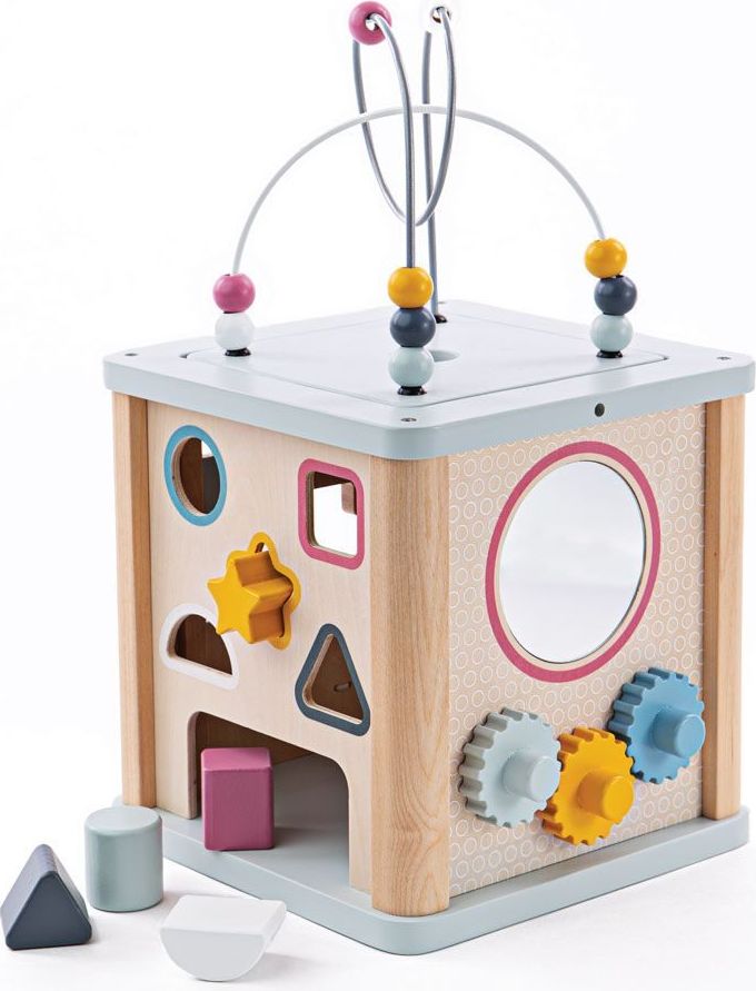 Bigjigs Toys Bigjigs Baby Motorická aktivní kostka - obrázek 2