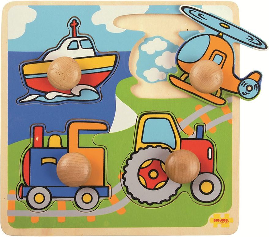 Bigjigs Toys Vkládací puzzle doprava - obrázek 2