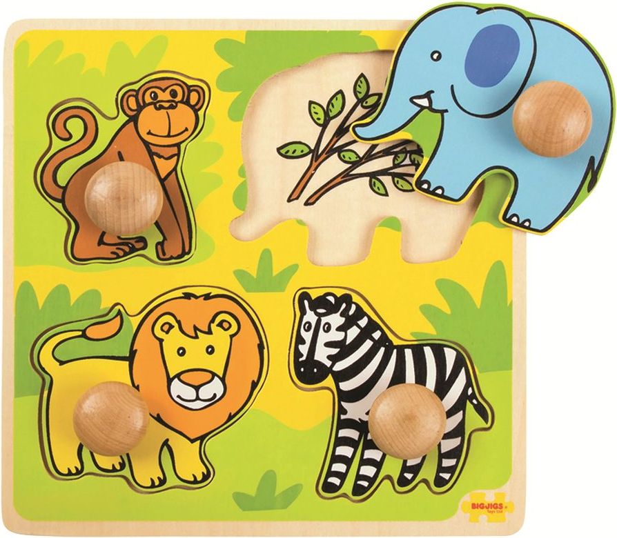 Bigjigs Toys Vkládací puzzle safari - obrázek 2