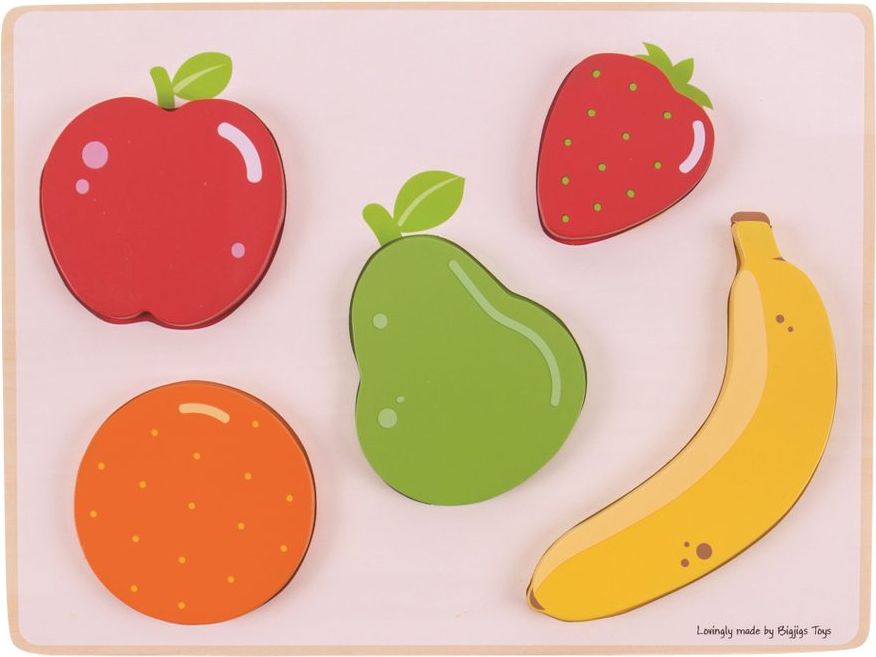 Bigjigs Toys Vkládací puzzle ovoce - obrázek 1