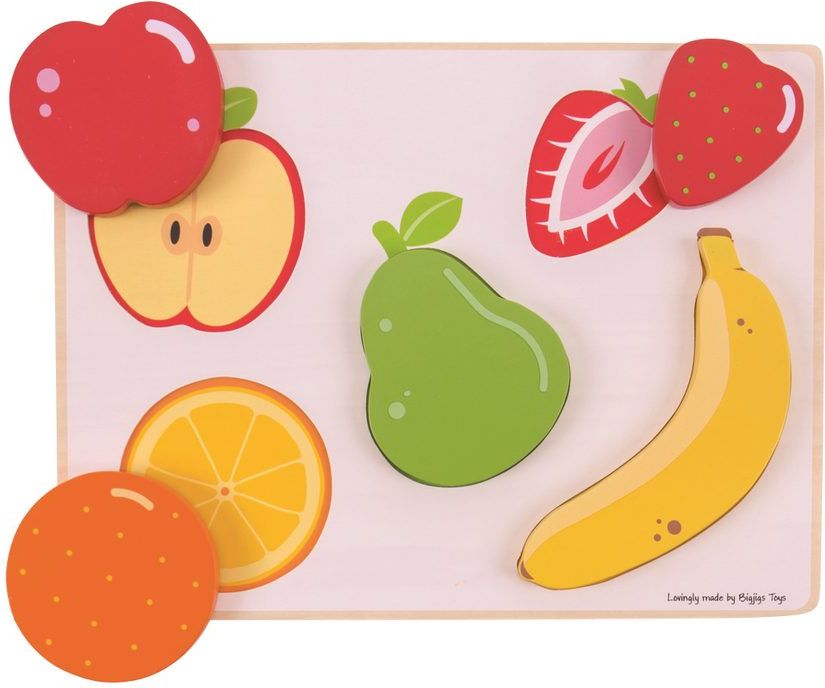 Bigjigs Toys Vkládací puzzle ovoce - obrázek 4