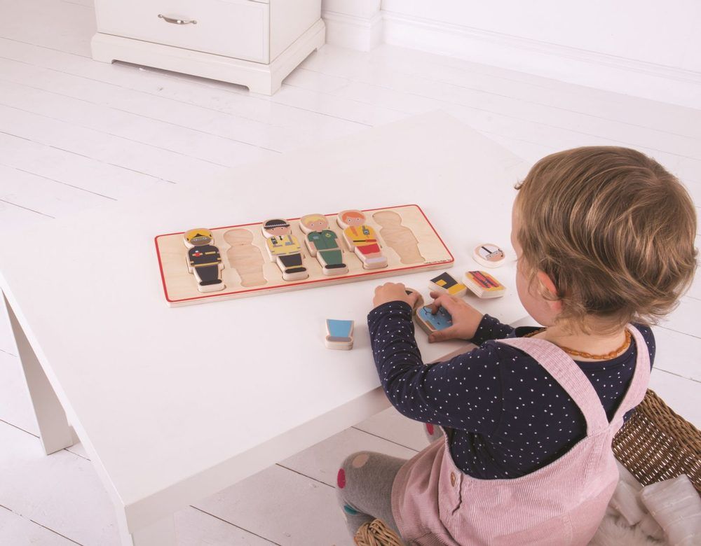Bigjigs Toys Vkládací puzzle záchranářský tým - obrázek 2