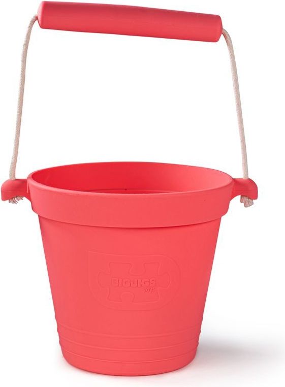 Bigjigs Toys Plážový kyblíček růžový - obrázek 1