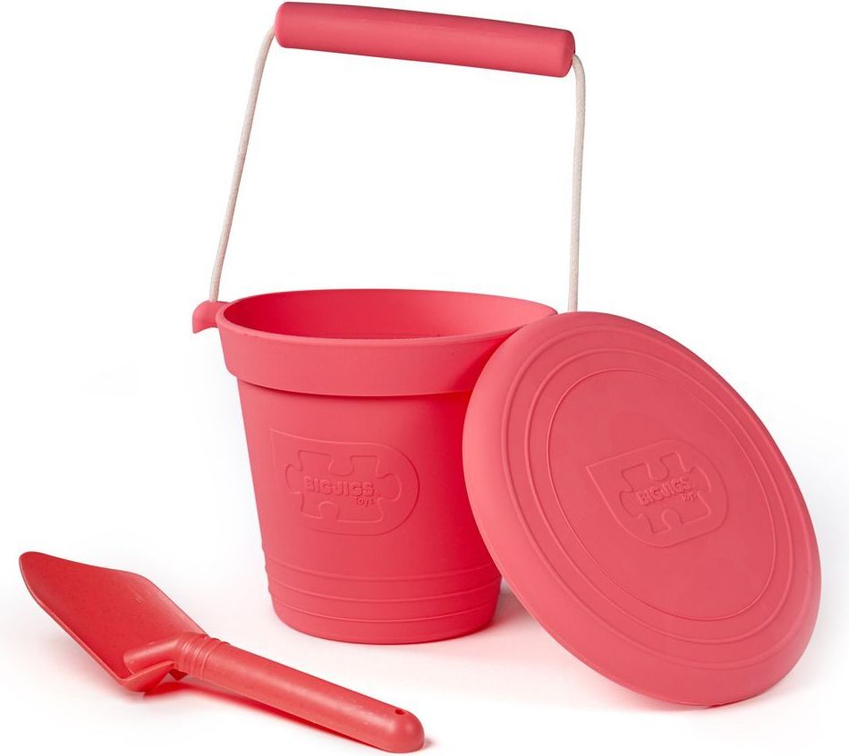Bigjigs Toys Plážový kyblíček růžový - obrázek 3