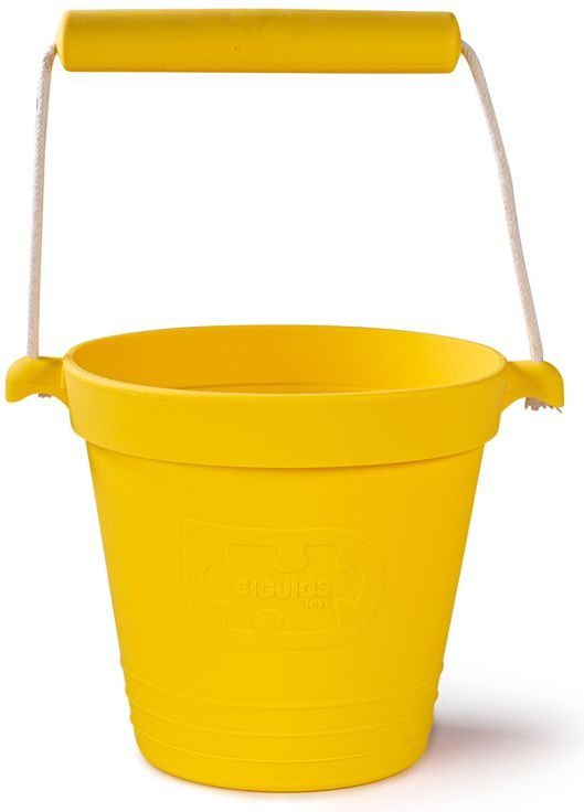 Bigjigs Toys Plážový kyblíček žlutý - obrázek 1