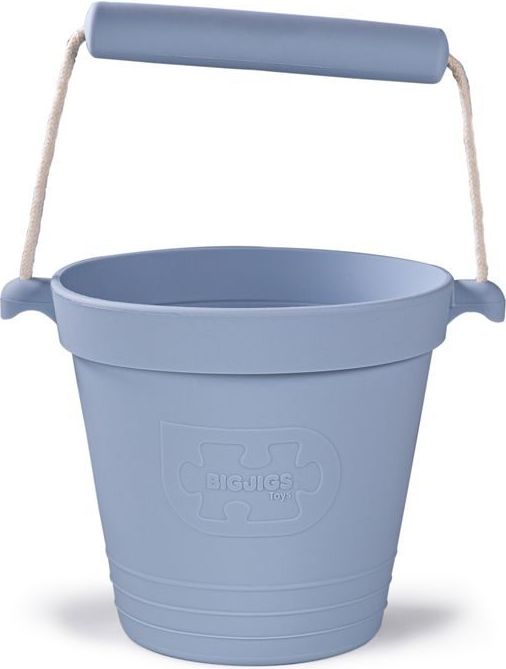 Bigjigs Toys Plážový kyblíček světle šedý - obrázek 1
