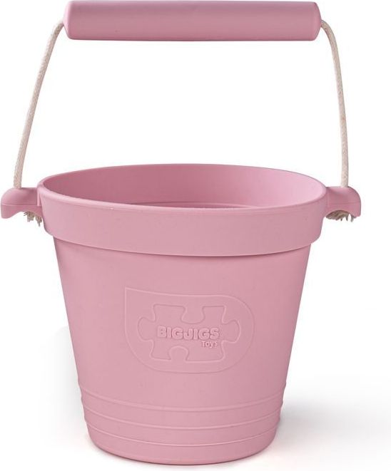 Bigjigs Toys Plážový kyblíček růžový - obrázek 1