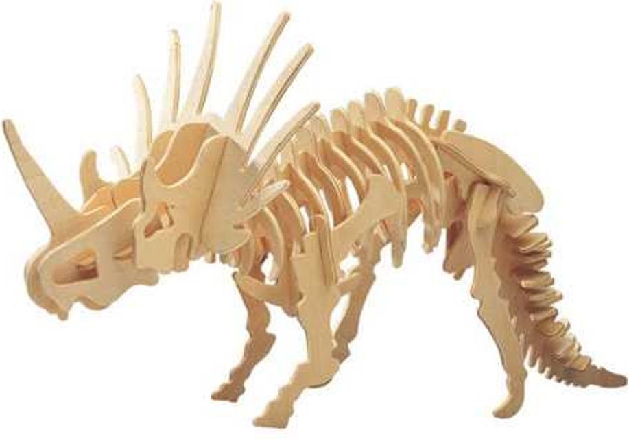 Woodcraft construction kit Woodcraft Dřevěné 3D puzzle velký Styracosaurus - obrázek 1