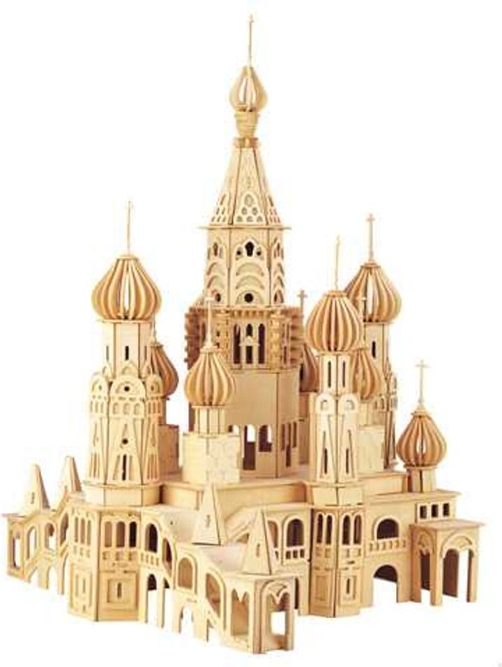 Woodcraft construction kit Woodcraft Dřevěné 3D puzzle kostel Petersburg - obrázek 1