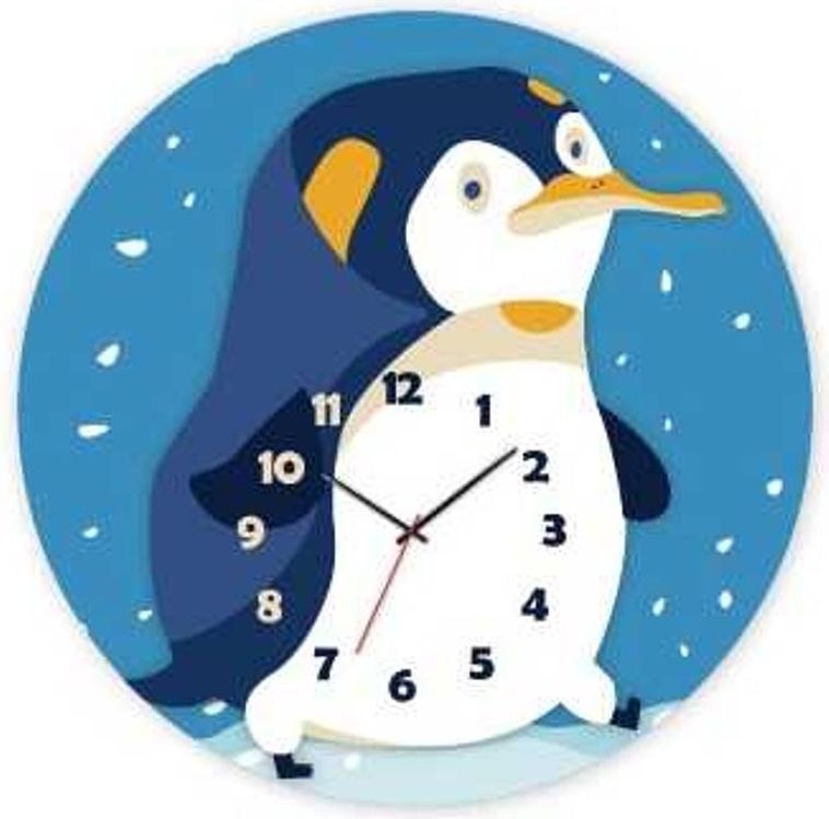 RoboTime 3D puzzle hodiny se strojkem tučňák - obrázek 1