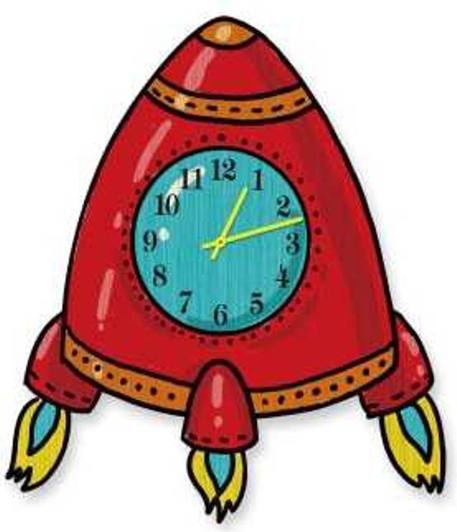 RoboTime 3D puzzle hodiny se strojkem raketa - obrázek 1
