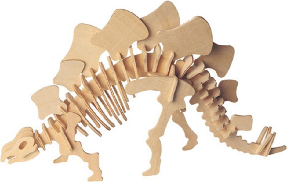 Woodcraft construction kit Woodcraft Dřevěné 3D puzzle velký Stegosaurus - obrázek 1
