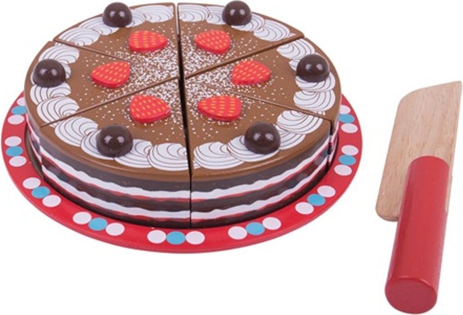 Bigjigs Toys Krájecí čokoládový dort - obrázek 1
