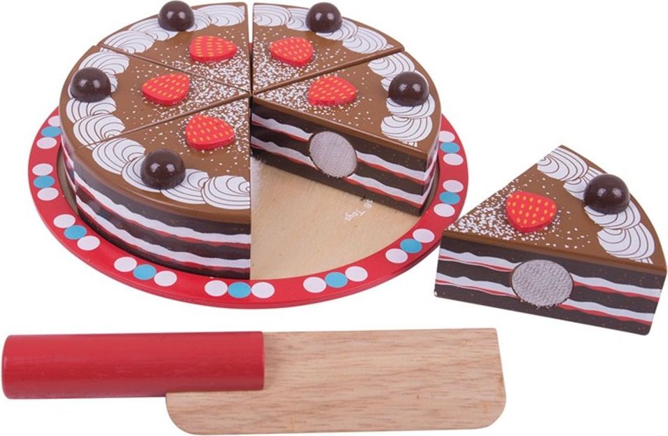 Bigjigs Toys Krájecí čokoládový dort - obrázek 3