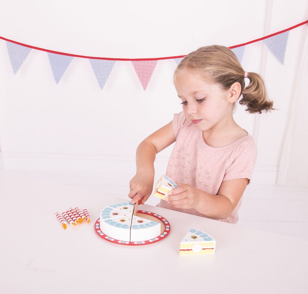 Bigjigs Toys Krájecí narozeninový dort - obrázek 5