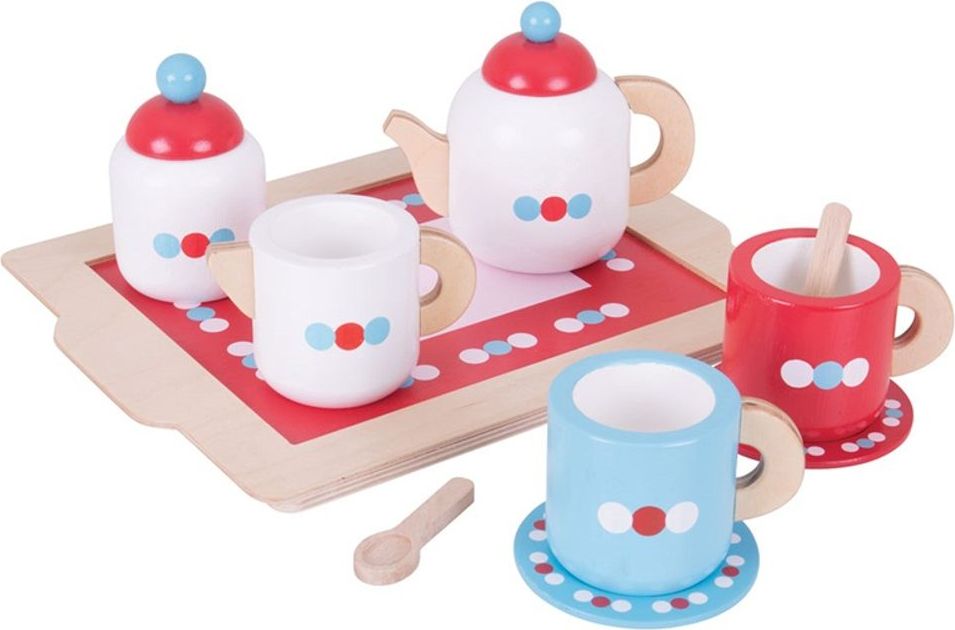 Bigjigs Toys Čajový servis s puntíky - obrázek 1