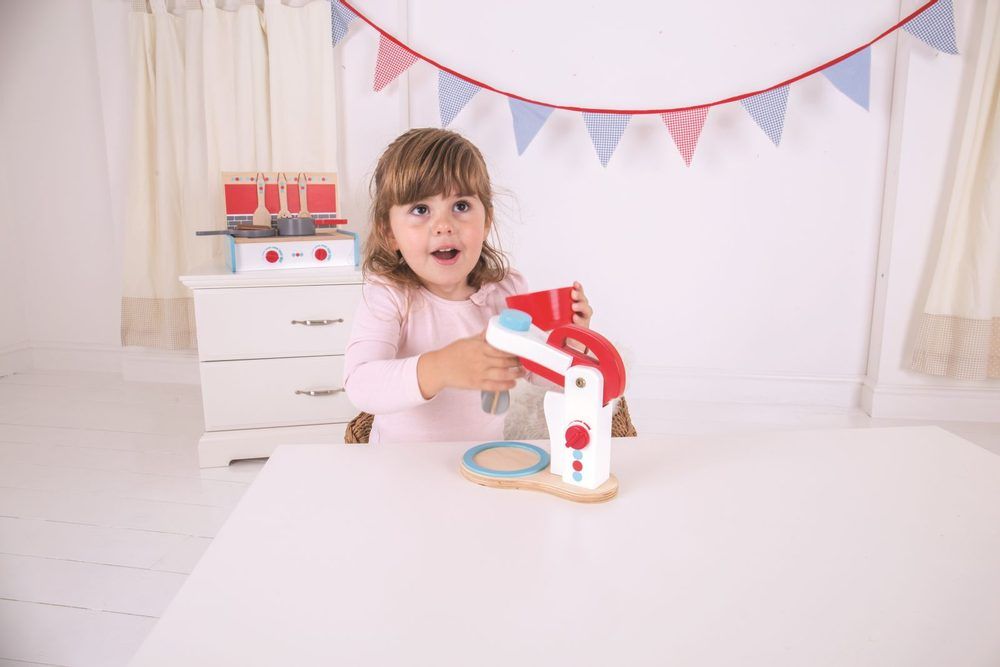 Bigjigs Toys Dřevěný kuchyňský robot - obrázek 2