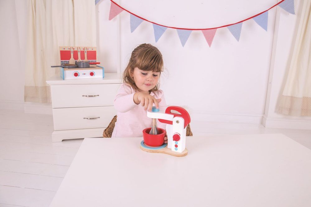 Bigjigs Toys Dřevěný kuchyňský robot - obrázek 3