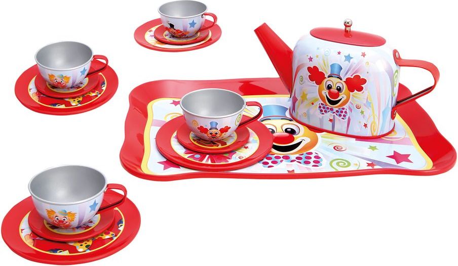 Dětský čajový set, červený - obrázek 1