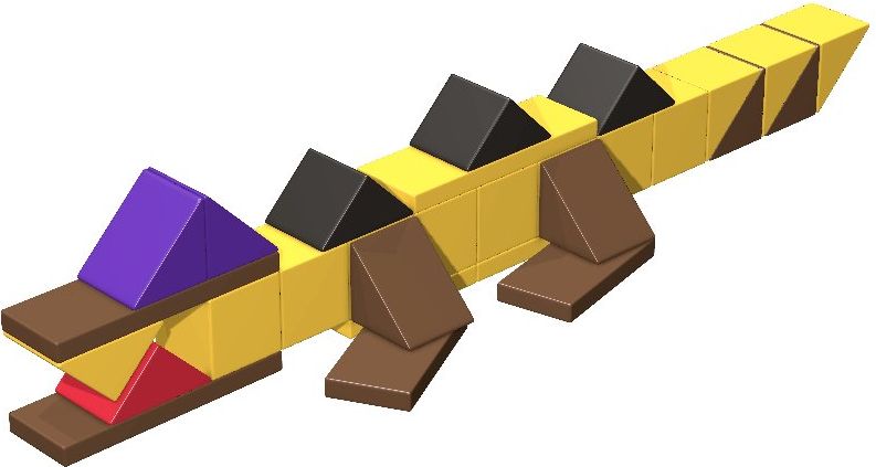 AINSTEIN African Animals, Magnetická stavebnice - obrázek 2
