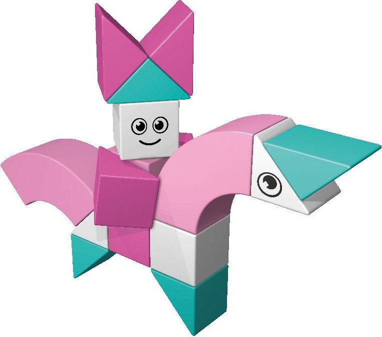 AINSTEIN Magical Unicorn Princess, Magnetická stavebnice - obrázek 2