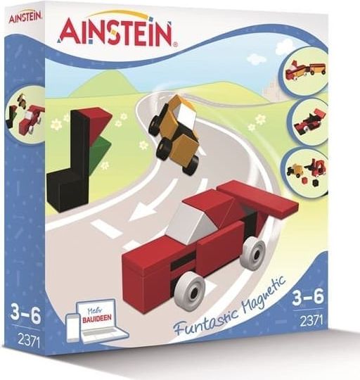 AINSTEIN Cool Cars, Magnetická stavebnice - obrázek 1