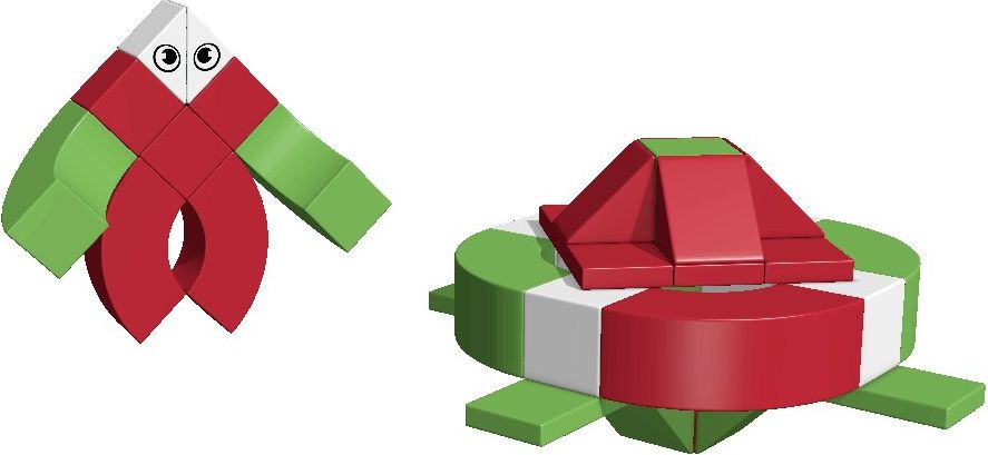 AINSTEIN Kiga Dinos and Vikings, Magnetická stavebnice - obrázek 4