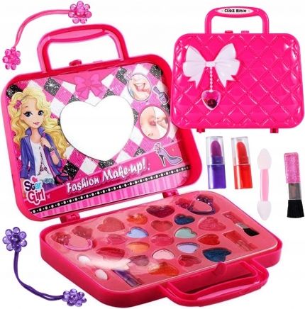 Tulimi Dětská toaletní sada v kabelce Fashion Make-up! - růžová