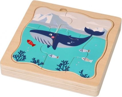 Adam Toys Dřevěné vrstvené puzzle Antarktida