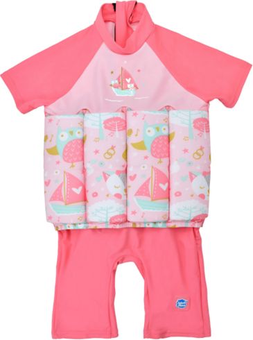Dětský UV plováček SplashAbout Sova a kočička s rukávy velikosti 2-4 roky (15-30kg) - obrázek 1