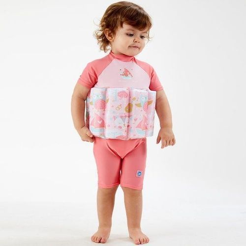 Dětský UV plováček SplashAbout Sova a kočička s rukávy velikosti 2-4 roky (15-30kg) - obrázek 2