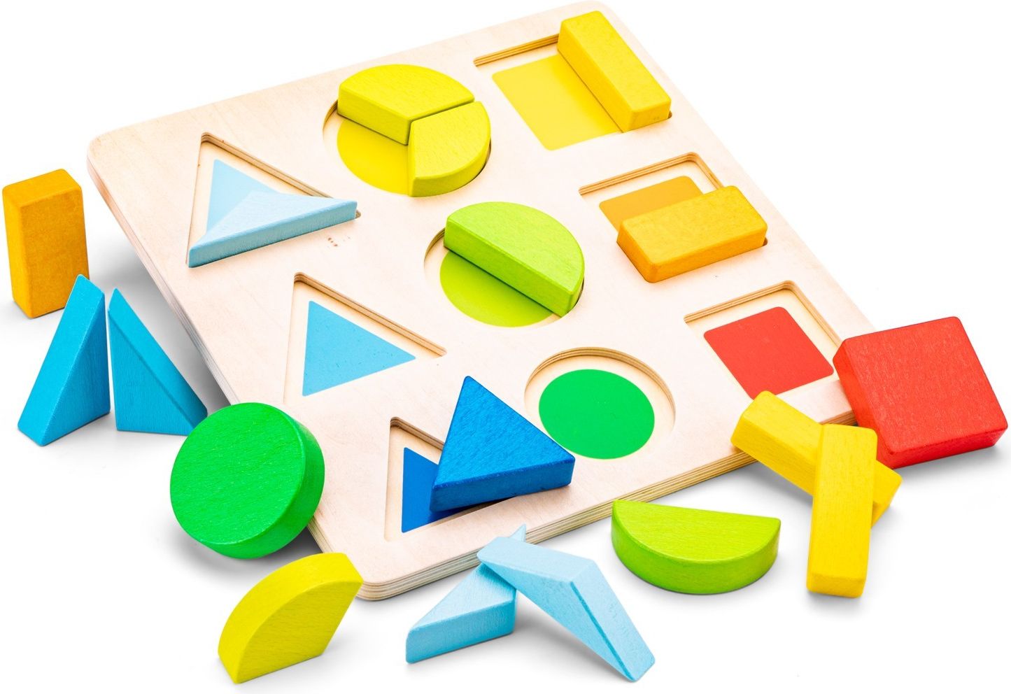 New Classic Toys Dřevěná puzzle deska geometrické tvary - obrázek 2