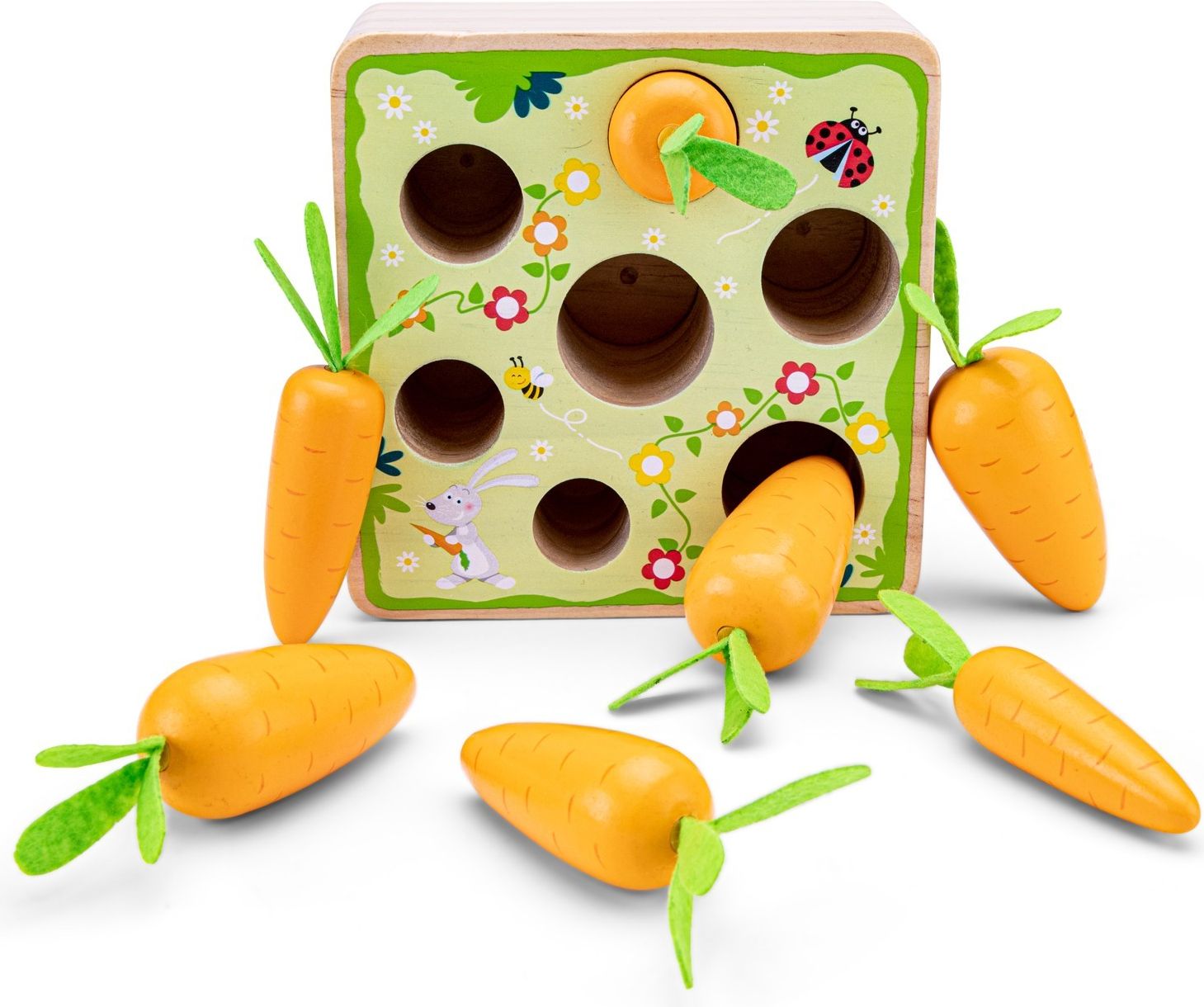 New Classic Toys Dřevěná hra sbírání mrkve - obrázek 2