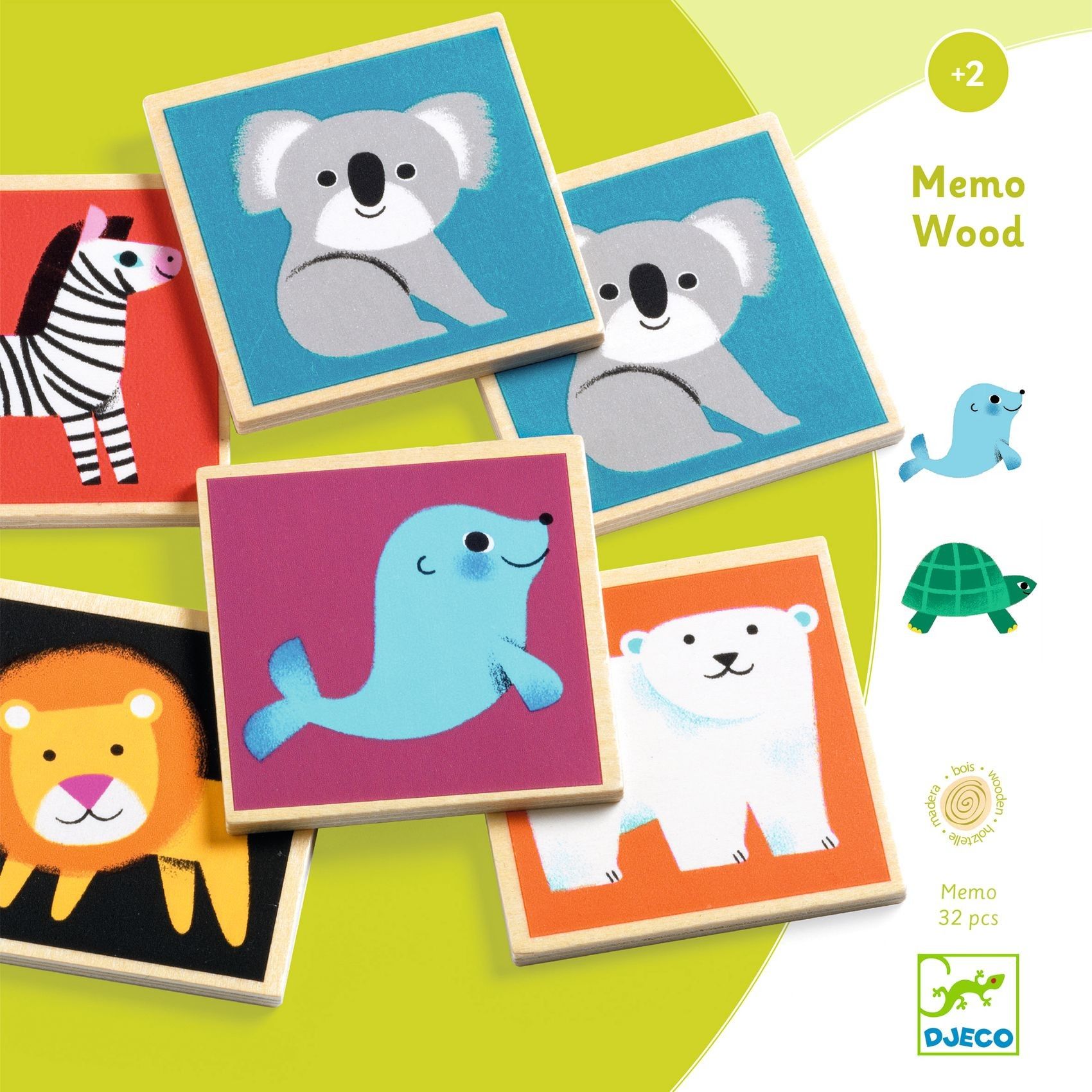 Djeco Educationnal wooden games Memo Wood - obrázek 1