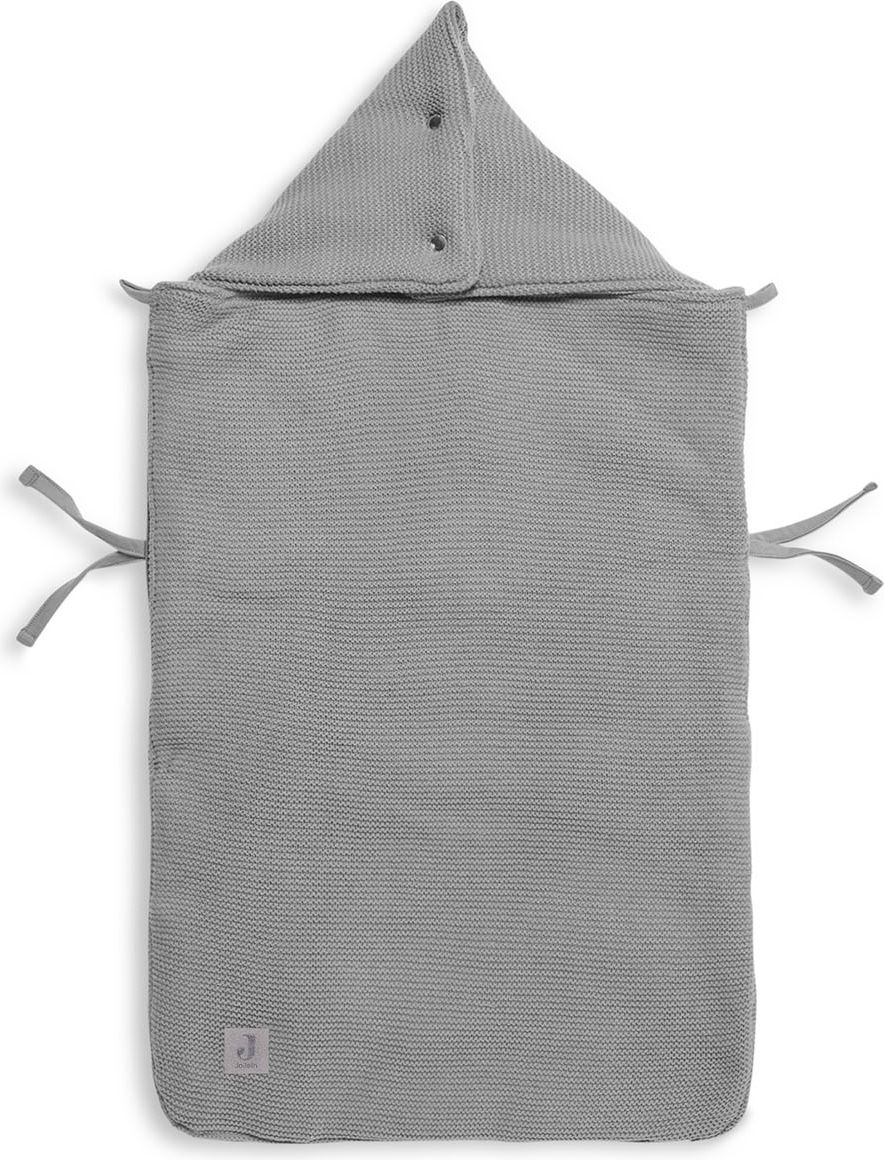 Jollein Fusak do autosedačky Basic Knit Stone Grey - obrázek 2