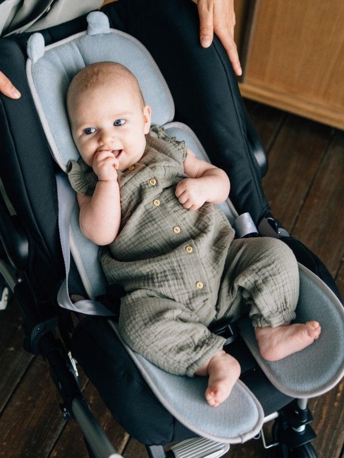 Leokid 3D Prodyšná podložka Baby Newborn Cotton Slate - obrázek 9
