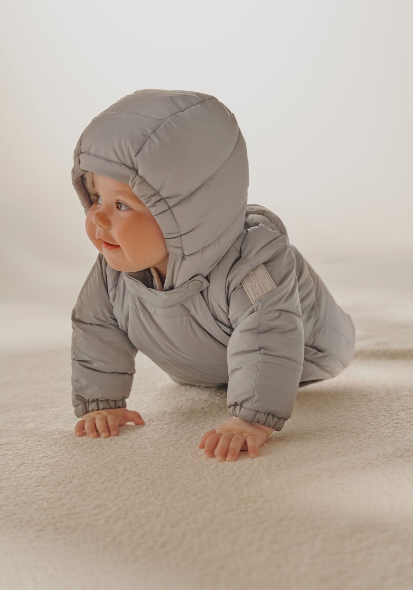 Baby Overall LEOKID Eddy gray mist - 62 - obrázek 2