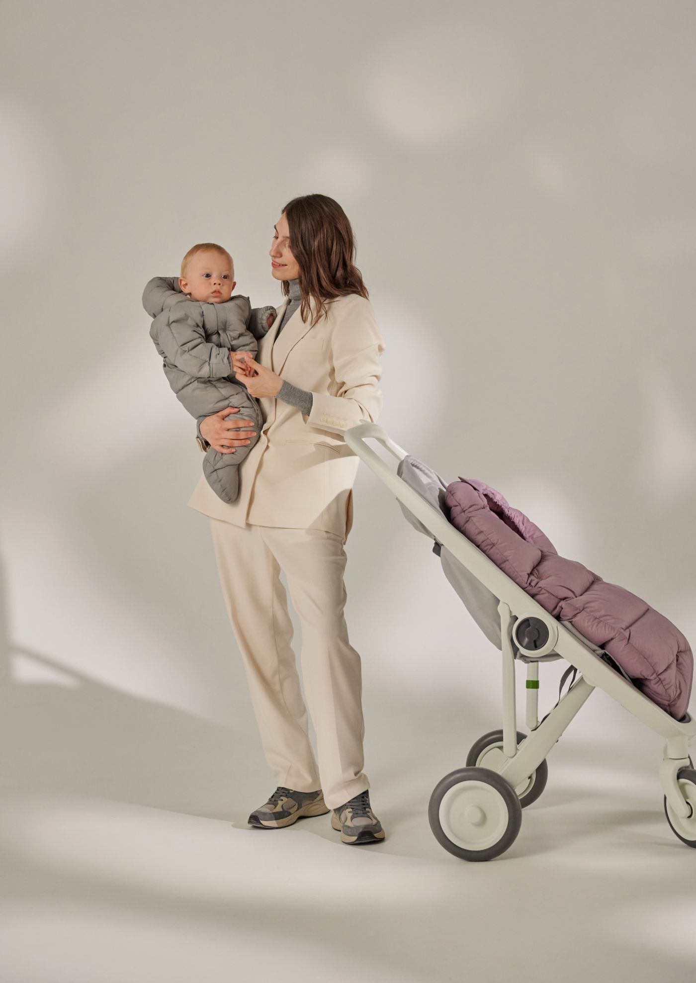 Baby Overall LEOKID Eddy gray mist - 62 - obrázek 3