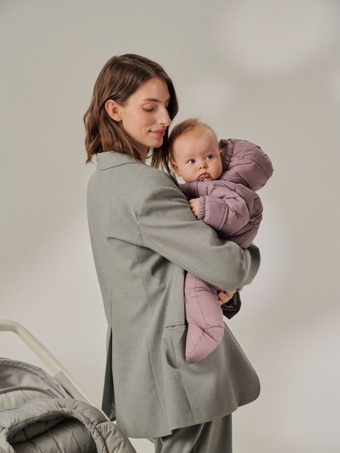 Baby Overall LEOKID Eddy lilac gray - 62 - obrázek 6