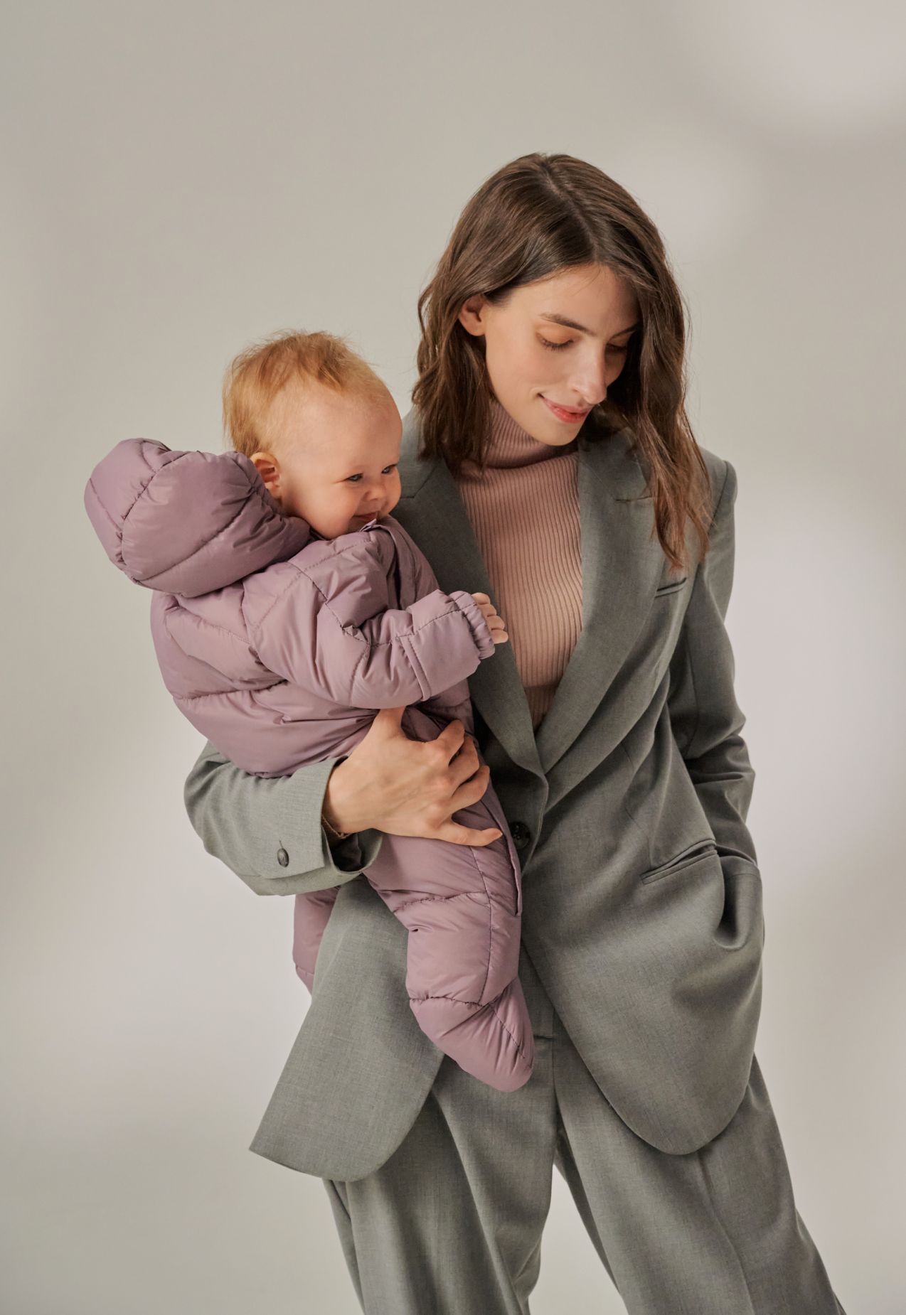 Baby Overall LEOKID Eddy lilac gray - 62 - obrázek 7