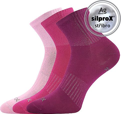 Voxx Regularik silpoX dětské sportovní ponožky Barva: magenta, velikost: 30-34 EU - obrázek 3